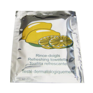 ent0025 rince doigt fraicheur citron 6 x 8 cm rafraichissants carton de 1000 sachets