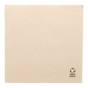 ent0039 serviette recyclee pur ouate naturel de 2 plis ecrue 39 x 39 cm carton de 1200 serviettes