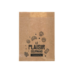 sac croissant en papier kraft brun